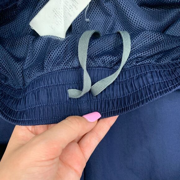 Under Armour Sweatpants Men S Small Navy Blue Zip Ankle Elastic Waist Drawstring - Picture 7 of 14